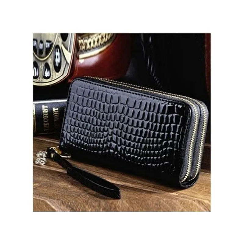 Women Wallet Purse Card Phone Holder - Black